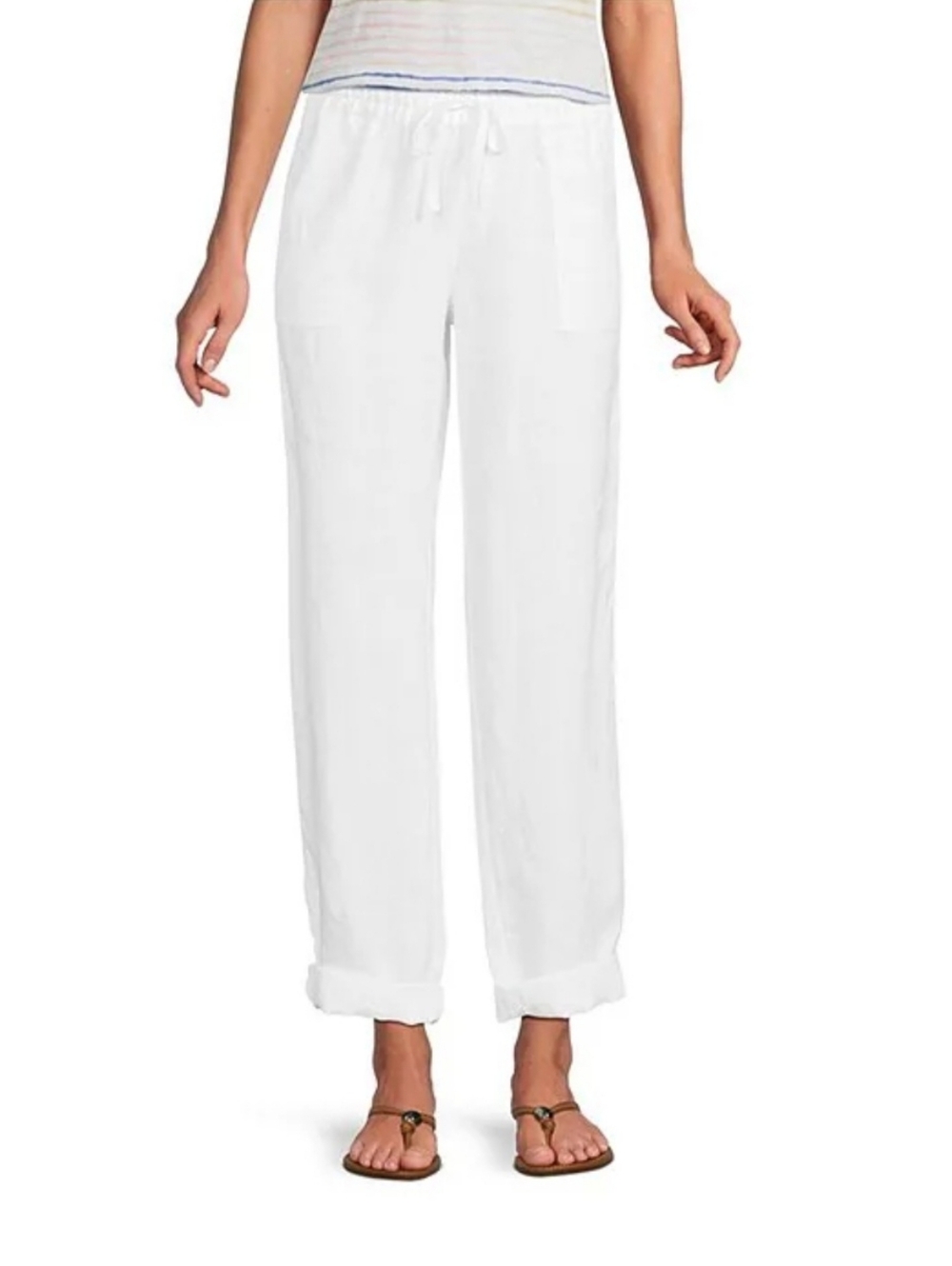 TOMMY BAHAMA | Palmbray Tapered Linen Pant | White | XL | New With Tags $115 - Picture 2 of 12